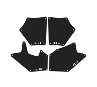 Sporty Mud Flaps For Toyota For Tundra 2007-2021 Pickup Front Fender Liner Mud Flaps Engine Splash Guards Tape Mudflaps All Weather