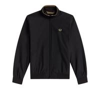 Sporty Nylon Jacket with Striped Hem - male - Fred Perry - Light Jackets - Black - L - Jackets L
