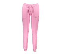 Sporty Pink Women's Trousers with Embroidery - female - Cavalli Class - Sweatpants - Pink - XL - Trousers XL