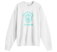 Sporty & Rich Emblem Sweatshirt Heather Grey/Caribbean