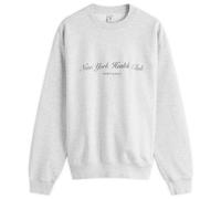 Sporty & Rich Women's NY Health Club Sweatshirt Heather Grey/Navy