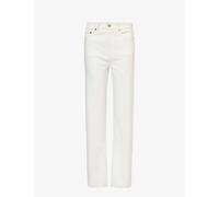 Sporty & Rich Womens Off White Straight-leg High-rise Relaxed-fit Jeans 31