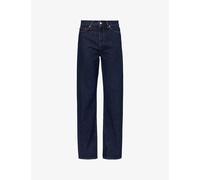 Sporty & Rich Womens One Wash Straight-leg High-rise Relaxed-fit Jeans 24