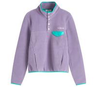 Sporty & Rich Women's Serif Logo Polar Sweatshirt Dusty Grape Spring Green/Cream