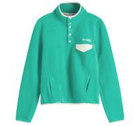 Sporty & Rich Women's Serif Logo Polar Sweatshirt Spring Green Cream