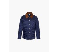 Sporty & Rich Womens Vy Ivy Contrast-collar Quilted Shell Jacket Xs