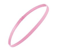 Sporty Thin, Elastic Headband with Non -slip -silicone Grip for Football Basketball Tennis, Suitable for Men Women, Light Weight (Pink)
