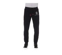 Sporty Trousers with Front Print - male - Trussardi - Sweatpants - Black - S - Trousers S