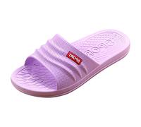 Sporty Wavy Texture Slides for Men Women Casual Open Toe Slippers Lightweight Summer Sandals for Indoor Outdoor Lounging Beach Purple