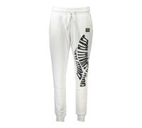 Sporty White Women's Trousers with Print - female - Cavalli Class - Sweatpants - White - S - Trousers S