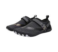 Sporty women's trainers with closure for beach, indoor, water sports, comfortable flat sole, versatile for everyday use, travel, leisure, ideal for warm days, black, 13 UK
