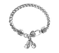 Sportybella Boxing Bracelet, Boxing Gifts, Silver Rope Chain Bracelet with Boxer Glove Charm, Boxing Lover Gift, Boxing Fight Fan Gifts