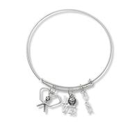 Sportybella Pickleball Jewelry, Womens Pickleball Bangle Bracelet, Pickleball Paddle Jewelry, Pickleball Gift for Pickleball Players, no gemstone
