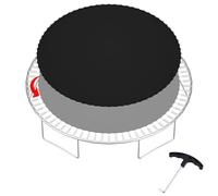 SPORTYOUTH Trampoline Replacement Jumping Mat 14ft, Fits 6.5" - 7" Springs 72 V-Hooks 14 Foot Round Trampoline Frames - EXCLUDING Frame & Spring