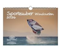Sportzauber Windsurfing A4 Calendar for 2026 Sailing Surfing Standing Sailing Gift Set Contents: 1 x Calendar, 1 x Christmas Pendant (2 Pieces Total)