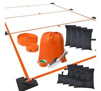 SportzPals Portable Pickleball Court Lines for Outdoor & Indoor, No Measurement Required Pickleball Court Marker Kit, Easy Setup & Durable Design