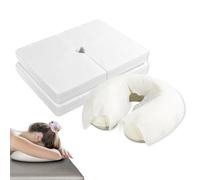 SPORWAY 200 Pcs Disposable Face Covers: Ultra Soft Material Non-Sticking Disposable Massage Face Covers, Dustproof Non-Woven Face Covers for Massage, for Headrest Protection (27-37cm)