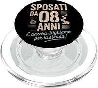 Sposati da 8 Anni e Ancora Litighiamo Per La Strada PopSockets PopGrip for MagSafe