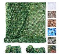 Sposuit Camouflage Netting - Camo Mosquito nettings 3x6M - Woodland Net Mesh for Covering Hunting Shooting Blind Watching Hide Party Decorations