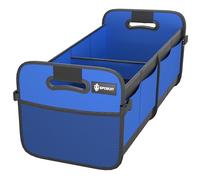 Sposuit Trunk Organizer for Car - 70L Collapsible Car Storage with 11 Pockets & Reinforced Handles, SUV Trunk Organizers for Grocery Cargo(Blue)