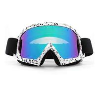 SPOSUNE Motorcycle Goggles, ATV Dirt Bike Off Road Racing MX Riding Goggle | Anti-Scratch Dustproof Bendable UV400 Eyewear Padded Soft Thick Foam,Adjustable Strap Adults' Cycling Motocross