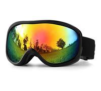 SPOSUNE Ski Goggles 100% UV400 Protection Skiing Goggle with Anti-Fog Spherical Dual Lens,OTG Snow Snowboard Goggles for Men Women Youth,Helmet Compatible Windproof Impact Resistant