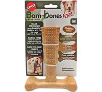 SPOT by Ethical Products- Bambone Plus - Easy Grip Durable Dog Chew Toy for Aggressive Chewers - Great Dog Chew Toy for Puppies and Dogs Dog Toy - Chicken - Medium