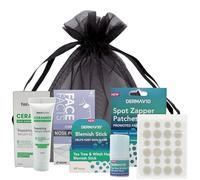Spot Care Skincare Kit - 4-Piece Gift Set with Pimple Patches, Blemish Stick, Ceramide & Charcoal Nose Strips for Women & Teens
