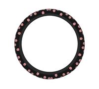 Spot Double Padded Steering Wheel Cover-Fully Printed Design, Non-Slip And Universal High-Grade Pineapple Fabric With Sandwich Mesh Lining.