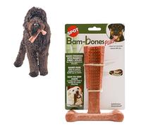 SPOT Ethical Pet Bam-bones Plus Bamboo Strong Dog Chew Beef Flavor Large