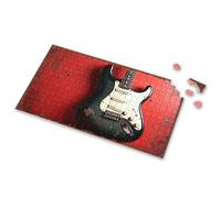 Spot It Game For Kids A Black Electric Guitar Against A Red Background. Picture Puzzle 3 Year Old Girl Gifts Puzzle Board(1000PCS)