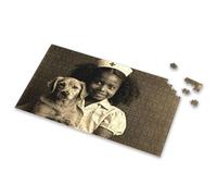 Spot It Game For Kids A Young Girl In A Nurse'S Uniform Holding A Puppy Picture Puzzle Easter Gifts For Toddlers Puzzles For Toddlers 2-4(500PCS)