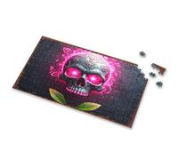 Spot It Game For Kids Happy Halloween Spooky Halloween Skulls Picture Puzzle 500 Piece Puzzles Easter Toys For Kids Ages 4-8(500PCS)