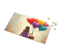 Spot It Game For Kids Little Girl With Heart Balloons And Basket Picture Puzzle 100 Piece Puzzles For Kids Toys For Boys 4-6(1000PCS)