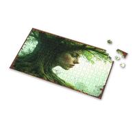 Spot It Game For Kids Nature'S Connection: Tree With Human Face In Serene Forest Settin Picture Puzzle 500 Piece Puzzles Easter Toys For Kids Ages 4-8(300PCS)