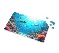 Spot It Game For Kids Underwater Scene With Colorful Fish, Dolphins, And A Turtle Swimming Picture Puzzle Easter Gifts For Toddlers Puzzles For Toddlers 2-4(500PCS)