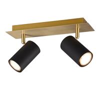 Spot Light Black Marley 2 Bar & Gold Trio 802400280