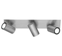 Luminosa Lighting Luminosa Marley Modern 3 Light Ceiling Spotlight Bar Nickel Matt - Uk Stock
