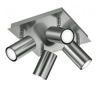 Spot Light Silver Marley 4 Plate Matt Nickel Trio 802430407