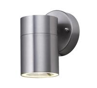 Spot Light Silver Single Fixed Outdoor Wall IP44 Stainless Steel Searchlight