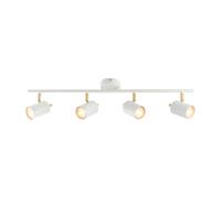 Spot Light White Gull 4 Bar Matt Satin Brass Endon 59933