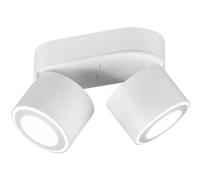 Trio 652910231 Taurus 2 LED Surface or Recessed Spot Light, matt white