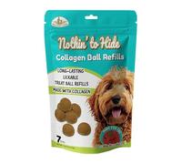 SPOT Nothin’ to Hide Collagen Refill Balls - 7 Pack Long-Lasting Dog Treats, Made for Seek-A-Treat Double Puzzle Ball, Supports Joints, Teeth & Coat Health