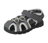 Spot On Boys Spot On Elastic Lace Hook and Loop Strap Casual Sandals N0074 - Grey - UK 13 Child