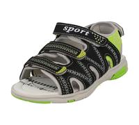 Spot On Boys Spot On Open Toe Summer Sandals ZP6073 - Black - UK 13 Child