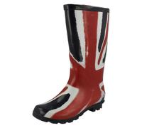 Spot On Childrens Unisex Spot On Union Flag Design Boots - Navy/Red - UK 1 Child