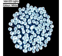 Spot On Dealz 100 Led Outdoor Decorations Home Garden Indoor Xmas String Chaser Lighting Bulbs Tree Decoration Festive Decor White Colour G-0193