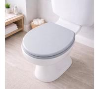 Spot On Dealz 18" Mdf Toilet Seat Grey Durable And Stylish