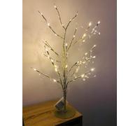 Spot On Dealz 48 Led Twig Tree With Lights Indoor Christmas Decorations Home Pre-Lit Jewelled Lighting Decoration Ornament Festive Decor Gold