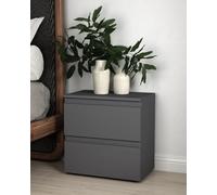 Spot On Dealz Bedside Cabinet Chest Of 2 Drawer Modern Slim Side Storage Display Nightstand Cabinets Furniture